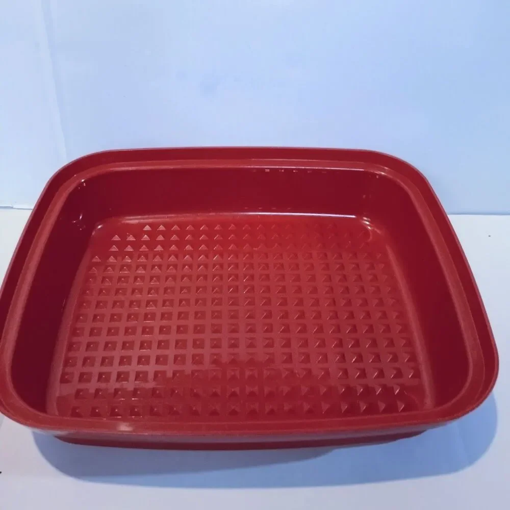Vintage Tupperware Season Serve Marinade Container Keeper-Chili Red-1294-6